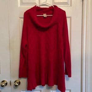 4X Red Womens Sweater 72 Faded Glory